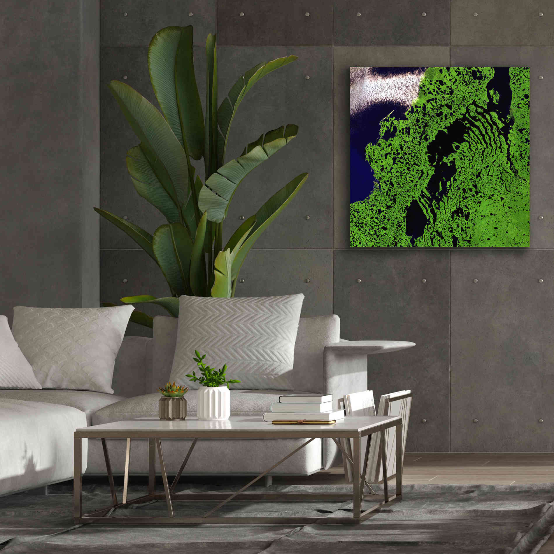 'Earth as Art: Remote Tundra,' Canvas Wall Art,37 x 37