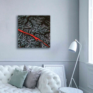 'Earth as Art: Rocky Mountain Trench,' Canvas Wall Art,37 x 37