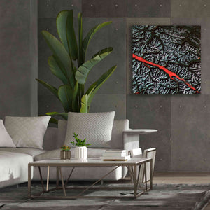 'Earth as Art: Rocky Mountain Trench,' Canvas Wall Art,37 x 37