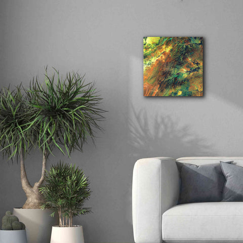 Image of 'Earth as Art: Rugged Terrain,' Canvas Wall Art,18 x 18