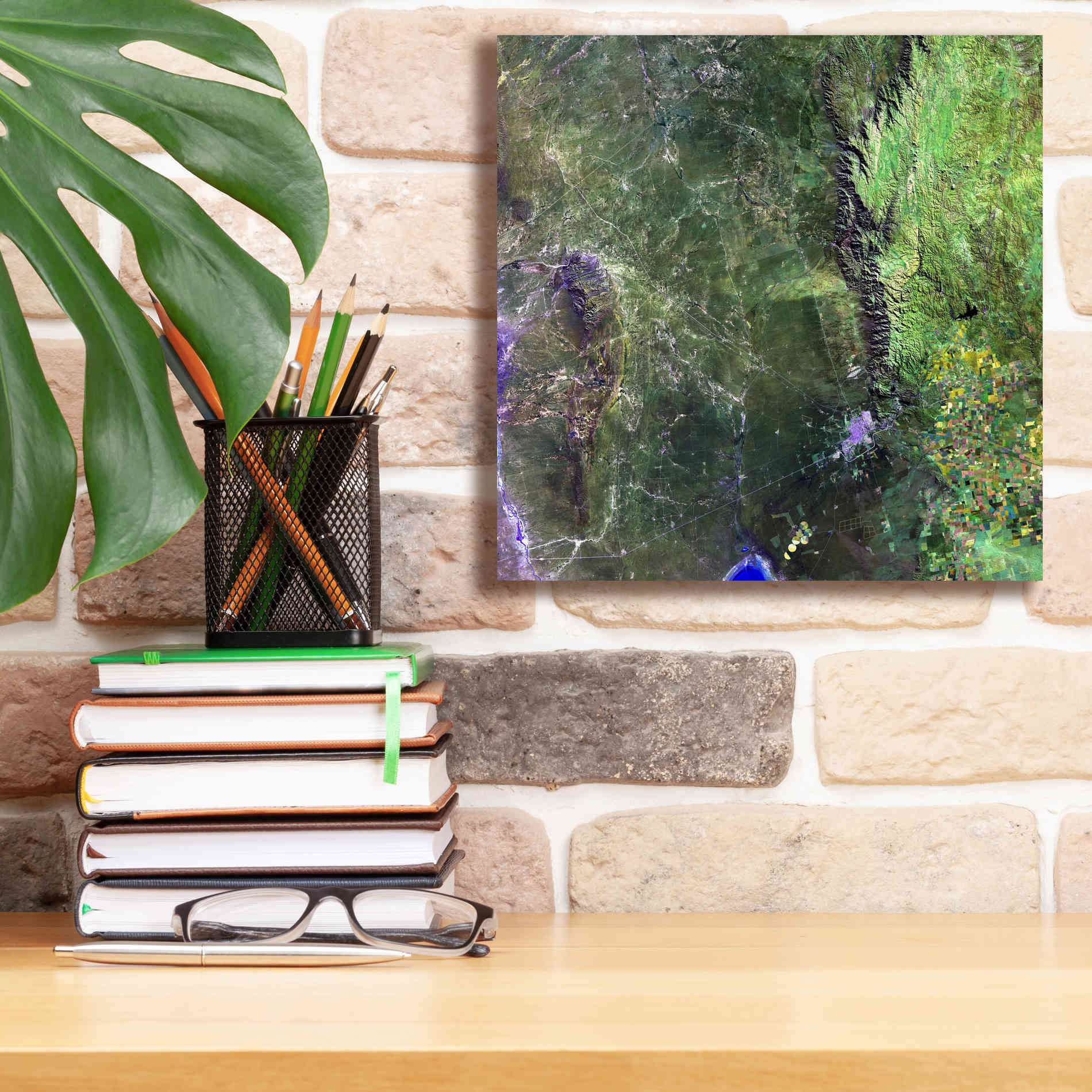 'Earth as Art: San Luis,' Canvas Wall Art,12 x 12