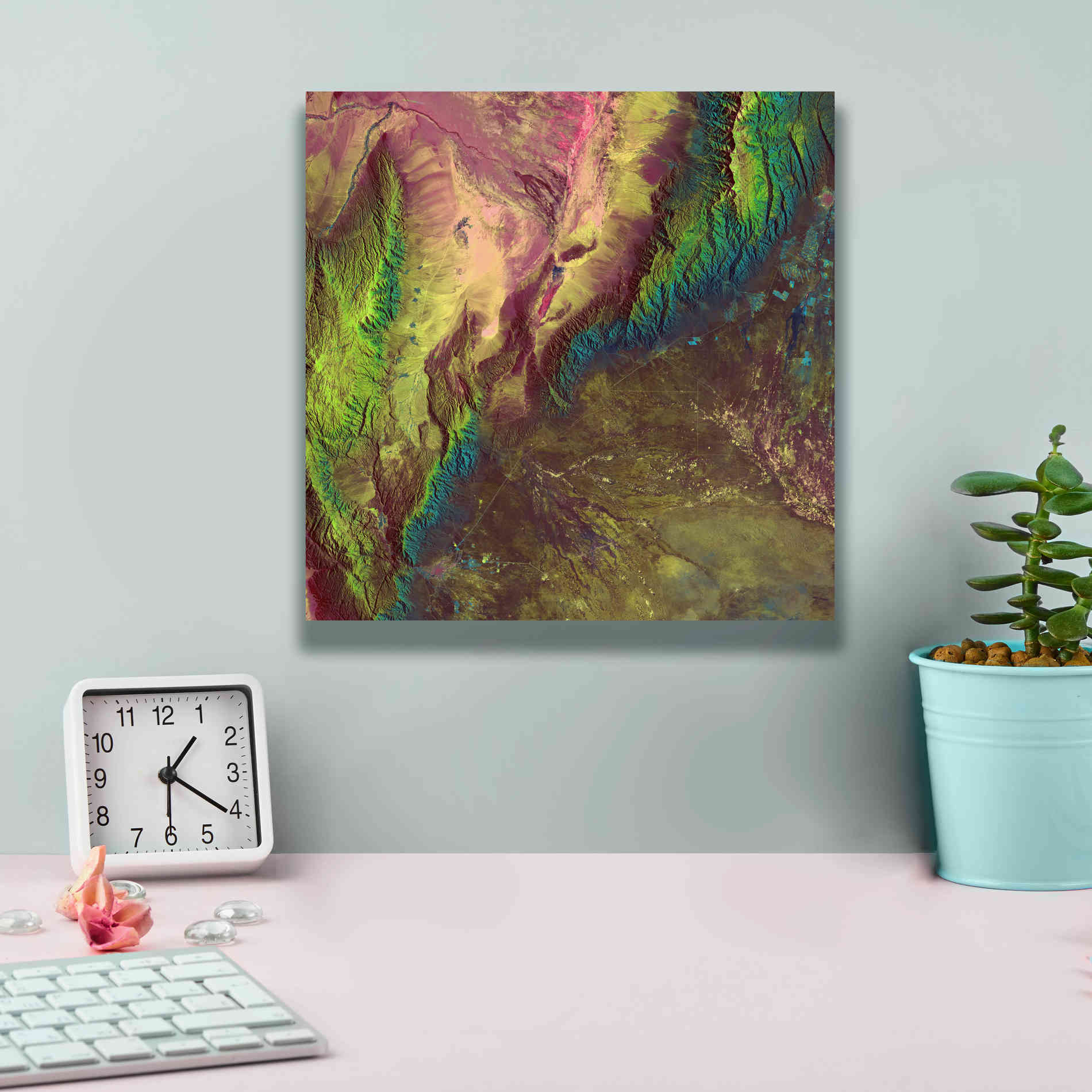 'Earth as Art: Sierra de Velasco,' Canvas Wall Art,12 x 12