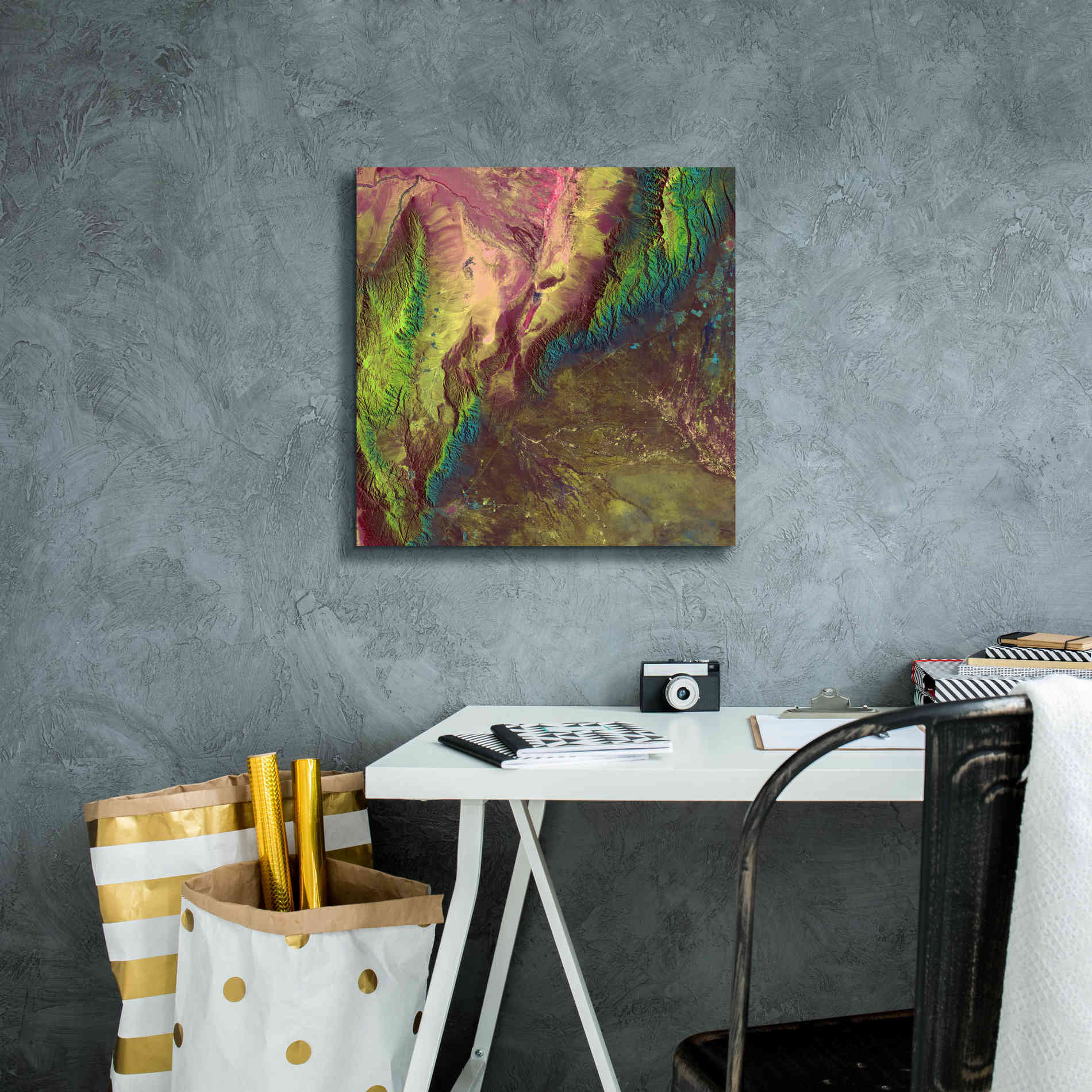 'Earth as Art: Sierra de Velasco,' Canvas Wall Art,18 x 18
