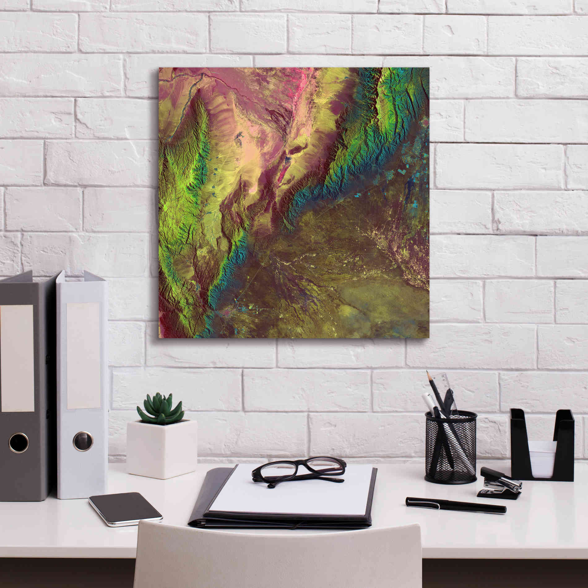 'Earth as Art: Sierra de Velasco,' Canvas Wall Art,18 x 18
