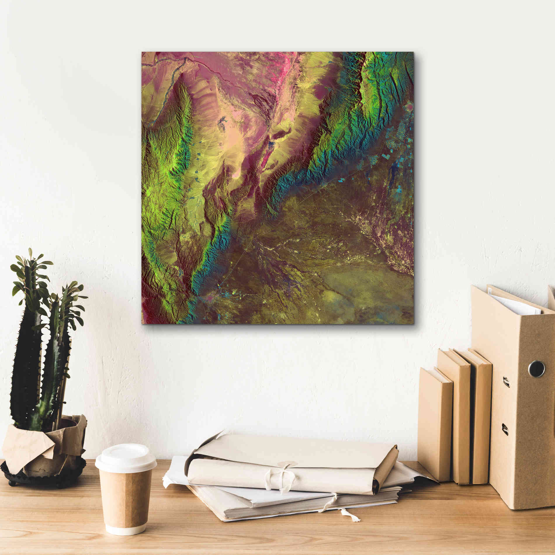 'Earth as Art: Sierra de Velasco,' Canvas Wall Art,18 x 18