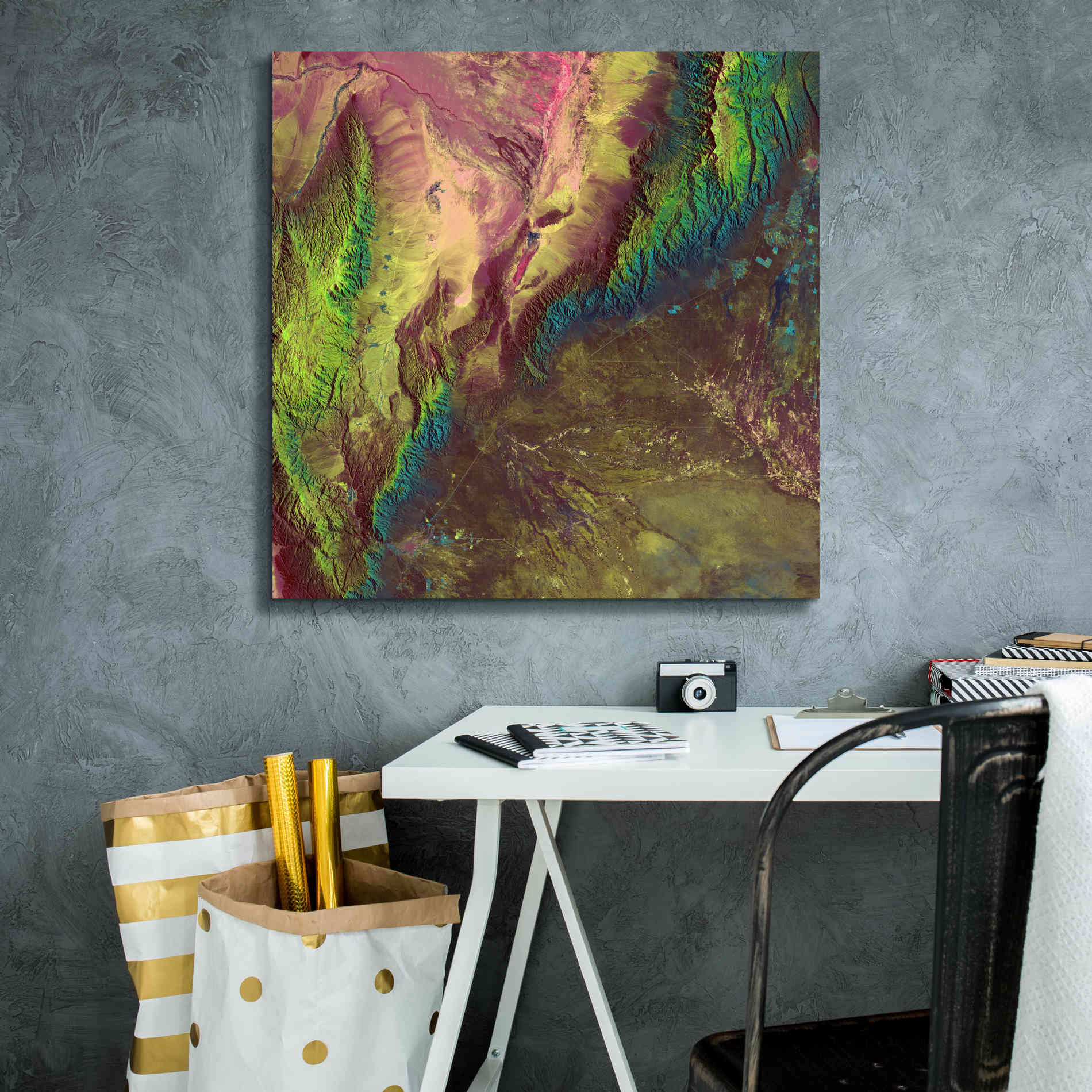 'Earth as Art: Sierra de Velasco,' Canvas Wall Art,26 x 26