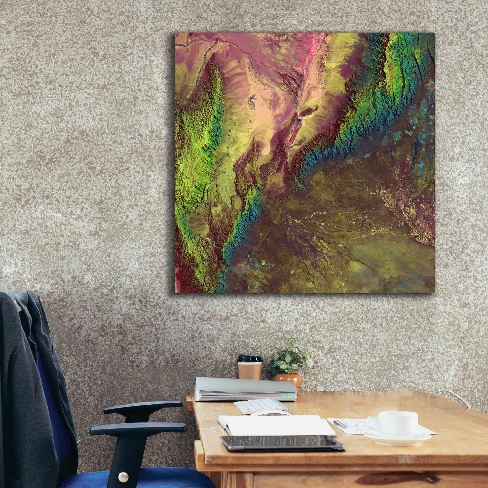 'Earth as Art: Sierra de Velasco,' Canvas Wall Art,37 x 37