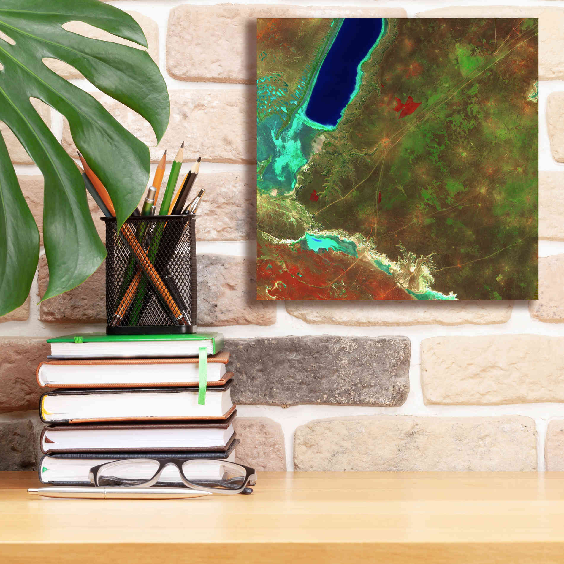 'Earth as Art: Sor Kaydak,' Canvas Wall Art,12 x 12