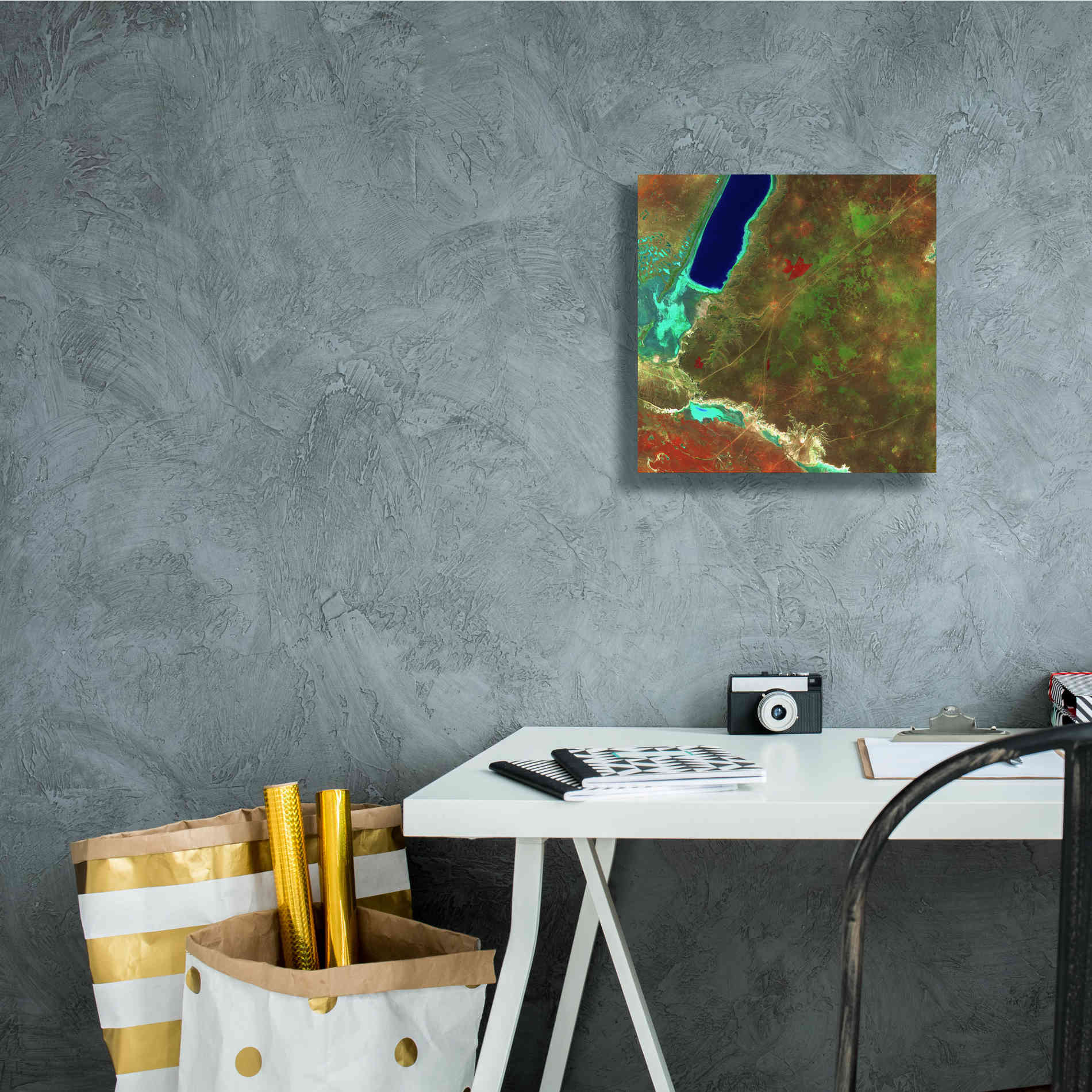 'Earth as Art: Sor Kaydak,' Canvas Wall Art,12 x 12