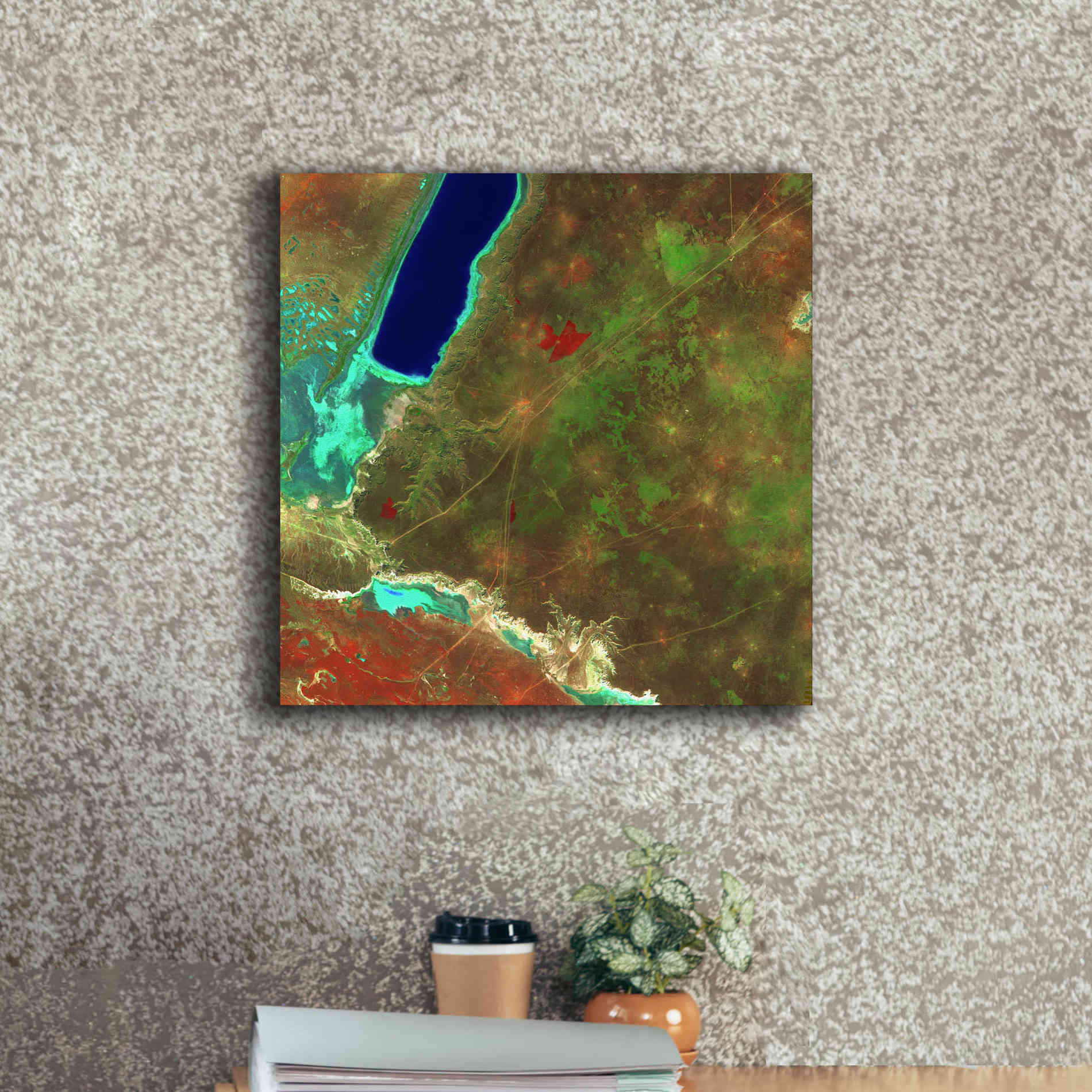 'Earth as Art: Sor Kaydak,' Canvas Wall Art,18 x 18