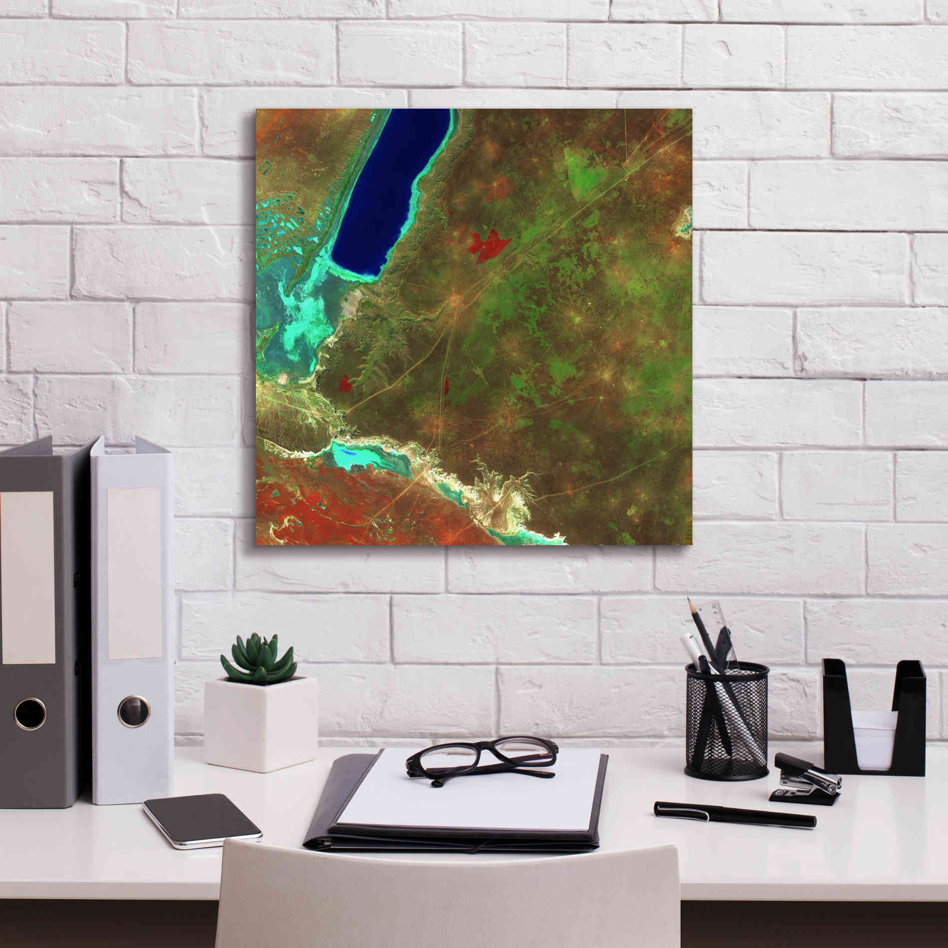 'Earth as Art: Sor Kaydak,' Canvas Wall Art,18 x 18