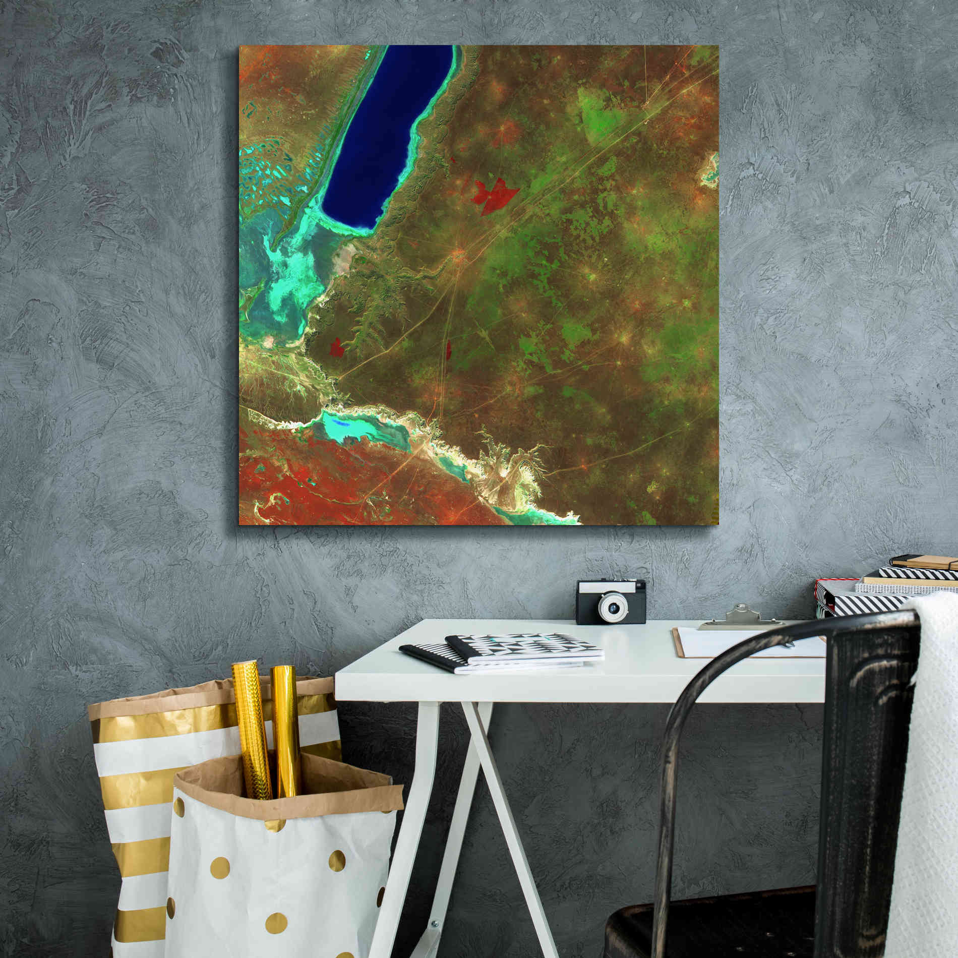 'Earth as Art: Sor Kaydak,' Canvas Wall Art,26 x 26