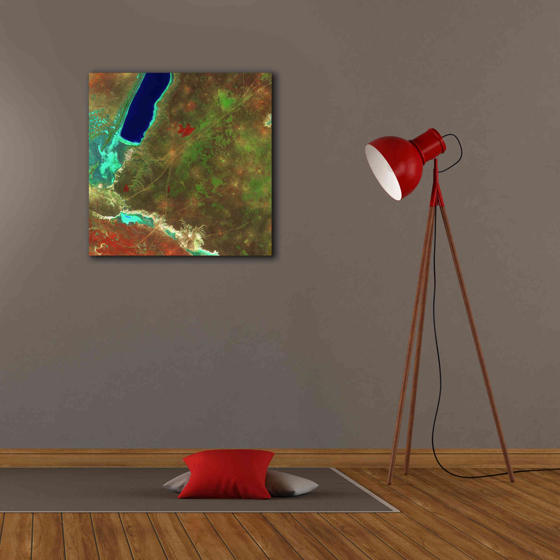 'Earth as Art: Sor Kaydak,' Canvas Wall Art,26 x 26