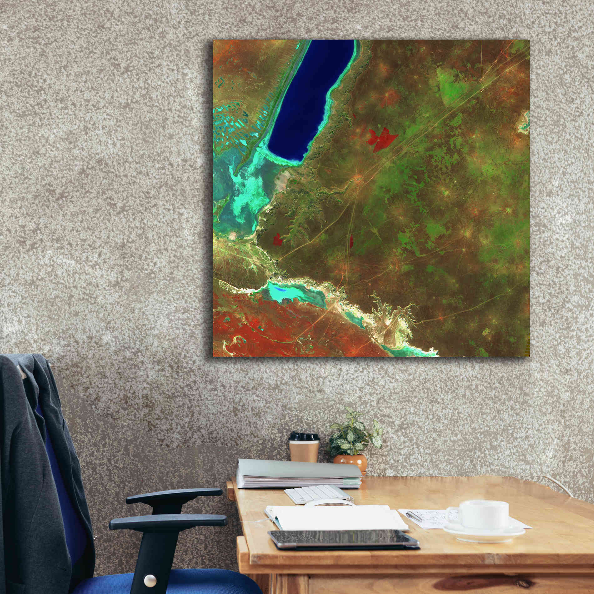 'Earth as Art: Sor Kaydak,' Canvas Wall Art,37 x 37