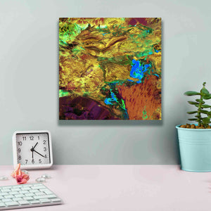 'Earth as Art: Spilled Paint,' Canvas Wall Art,12 x 12