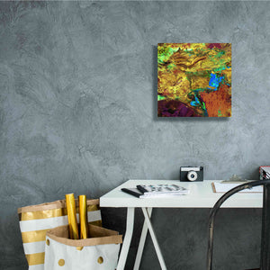 'Earth as Art: Spilled Paint,' Canvas Wall Art,12 x 12
