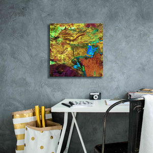 'Earth as Art: Spilled Paint,' Canvas Wall Art,18 x 18
