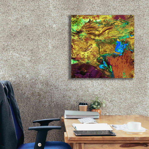 Image of 'Earth as Art: Spilled Paint,' Canvas Wall Art,26 x 26