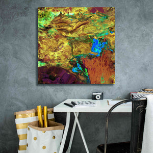 'Earth as Art: Spilled Paint,' Canvas Wall Art,26 x 26