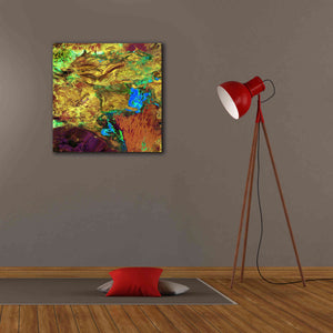 'Earth as Art: Spilled Paint,' Canvas Wall Art,26 x 26