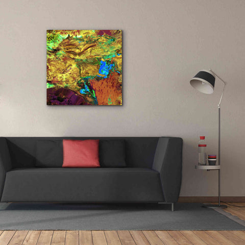 Image of 'Earth as Art: Spilled Paint,' Canvas Wall Art,37 x 37