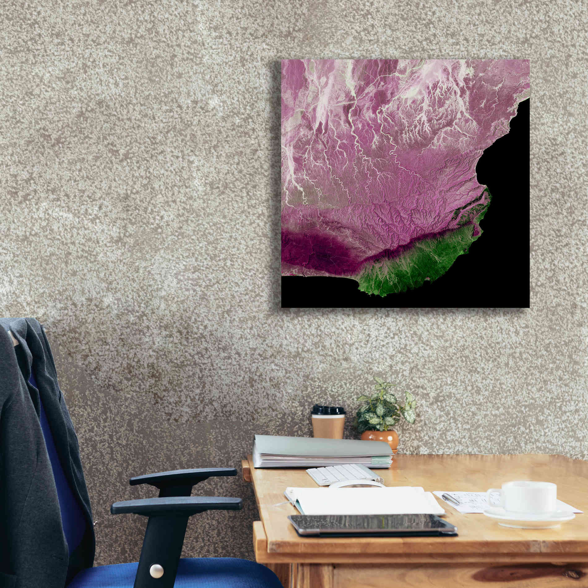'Earth as Art: The Dhofar Difference,' Canvas Wall Art,26 x 26