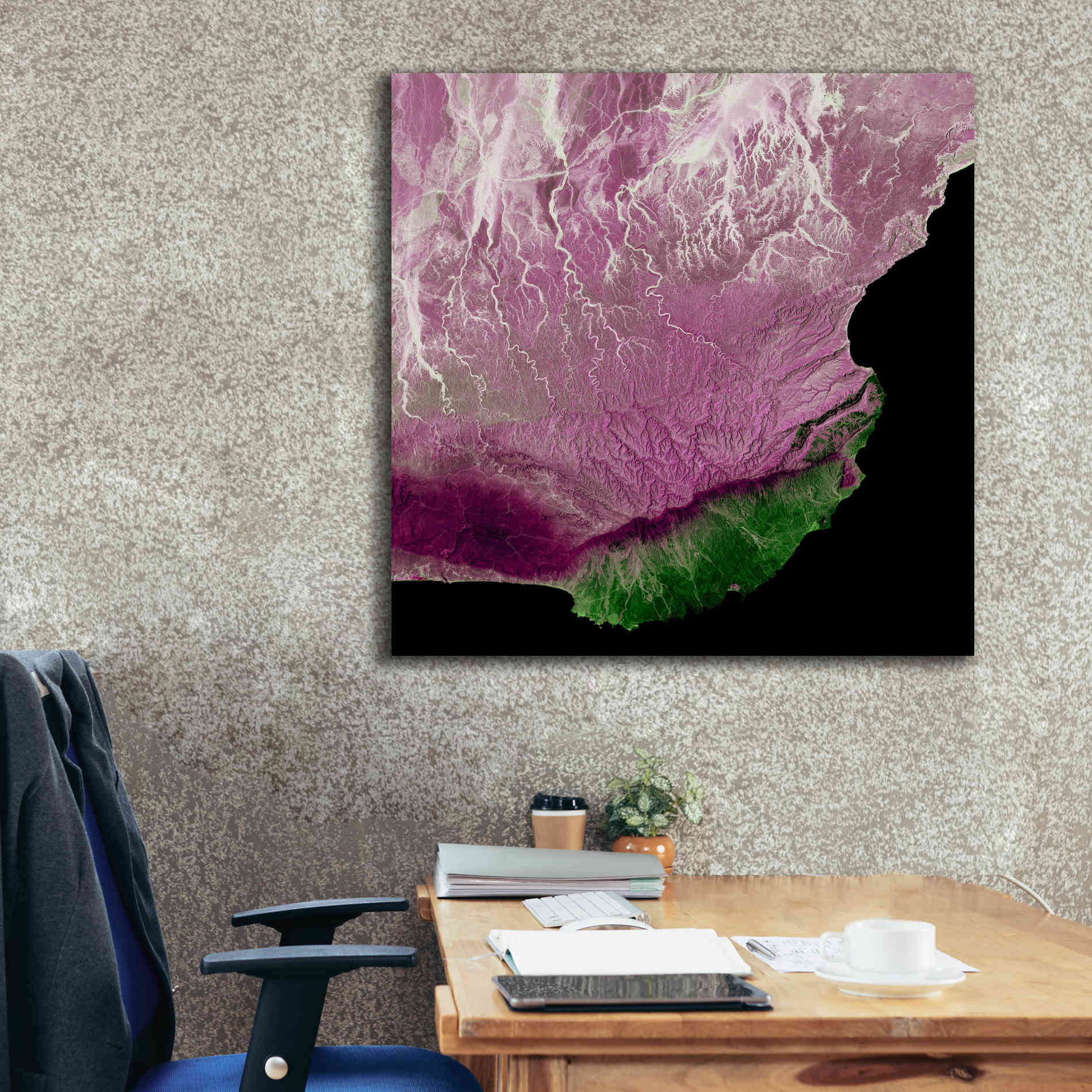 'Earth as Art: The Dhofar Difference,' Canvas Wall Art,37 x 37