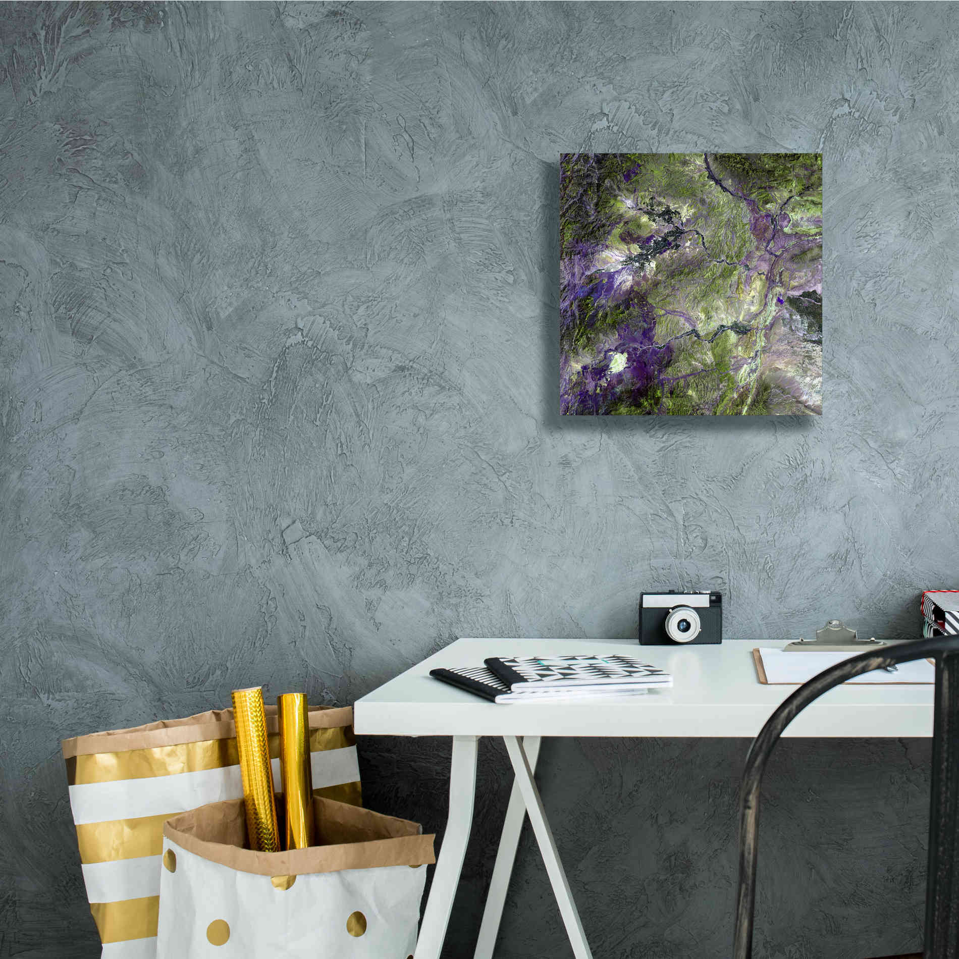 'Earth as Art: Waziristan Hills,' Canvas Wall Art,12 x 12