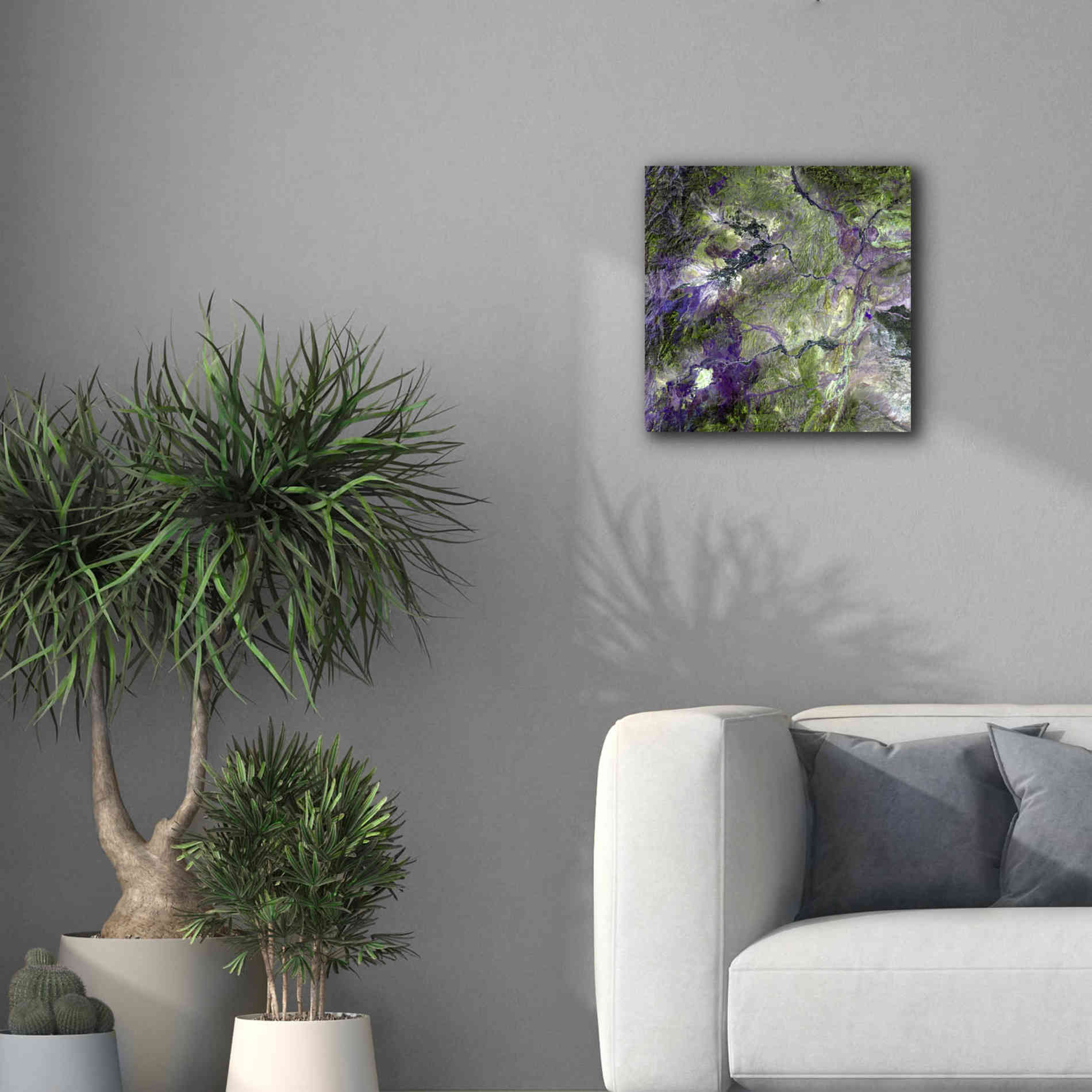 'Earth as Art: Waziristan Hills,' Canvas Wall Art,18 x 18