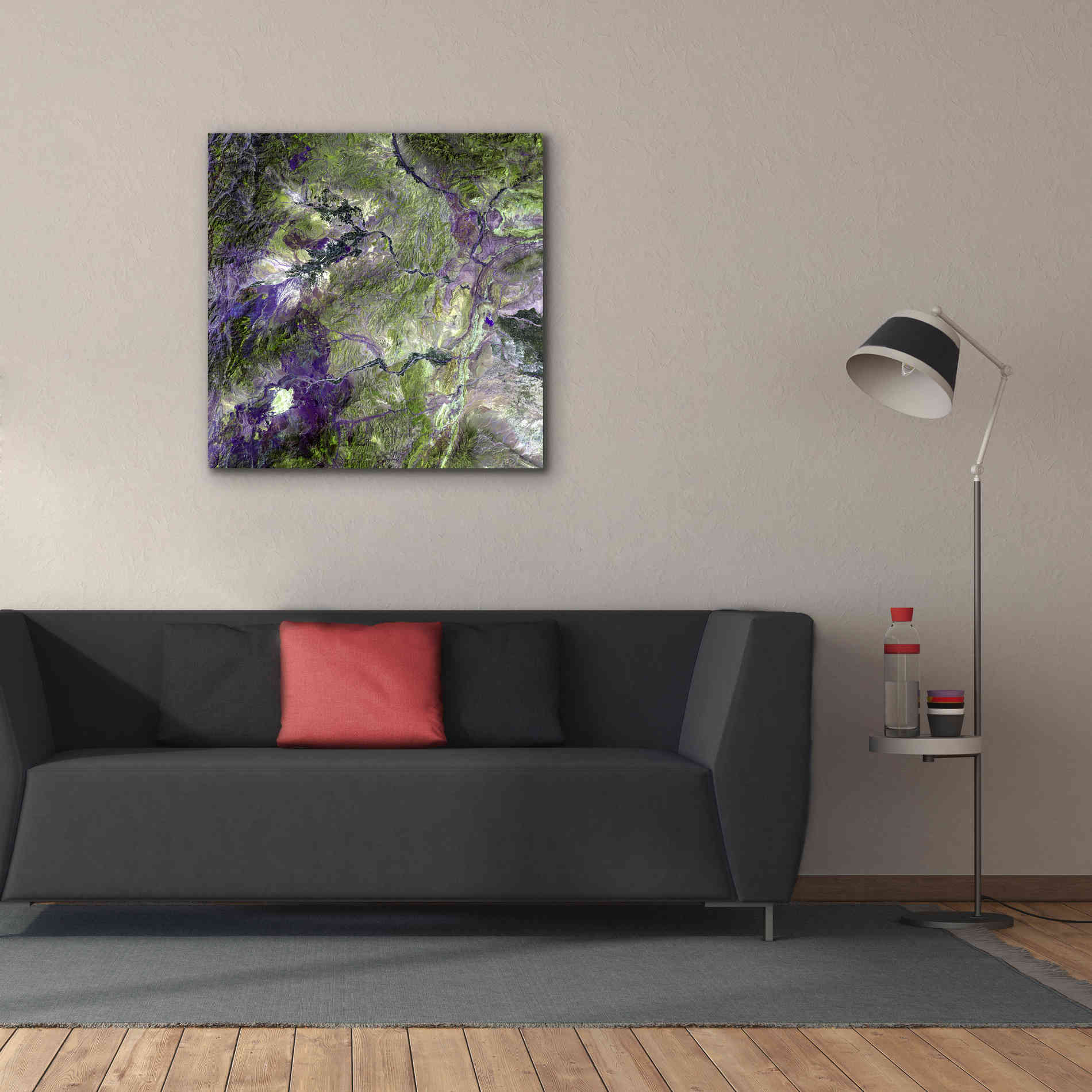 'Earth as Art: Waziristan Hills,' Canvas Wall Art,37 x 37