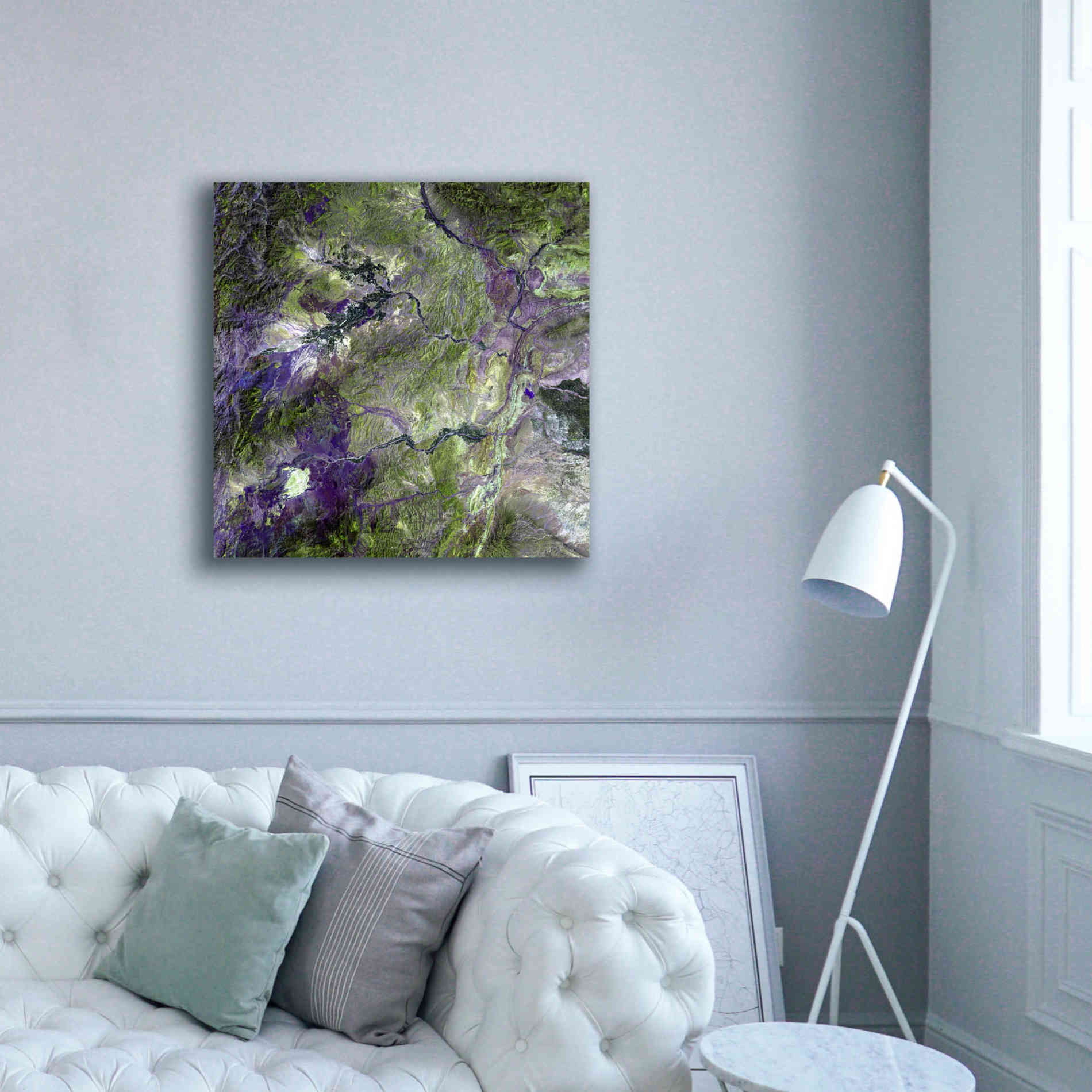 'Earth as Art: Waziristan Hills,' Canvas Wall Art,37 x 37