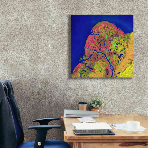Image of 'Earth as Art: Yukon Delta,' Canvas Wall Art,26 x 26