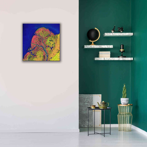 Image of 'Earth as Art: Yukon Delta,' Canvas Wall Art,26 x 26