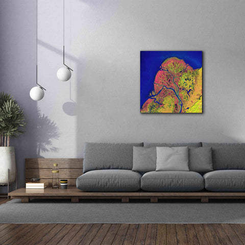 Image of 'Earth as Art: Yukon Delta,' Canvas Wall Art,37 x 37