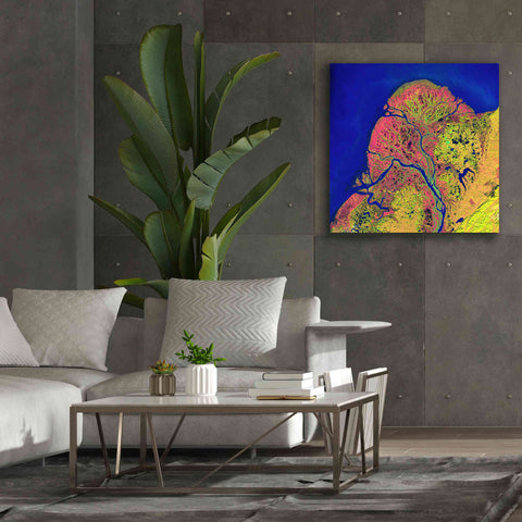 Image of 'Earth as Art: Yukon Delta,' Canvas Wall Art,37 x 37