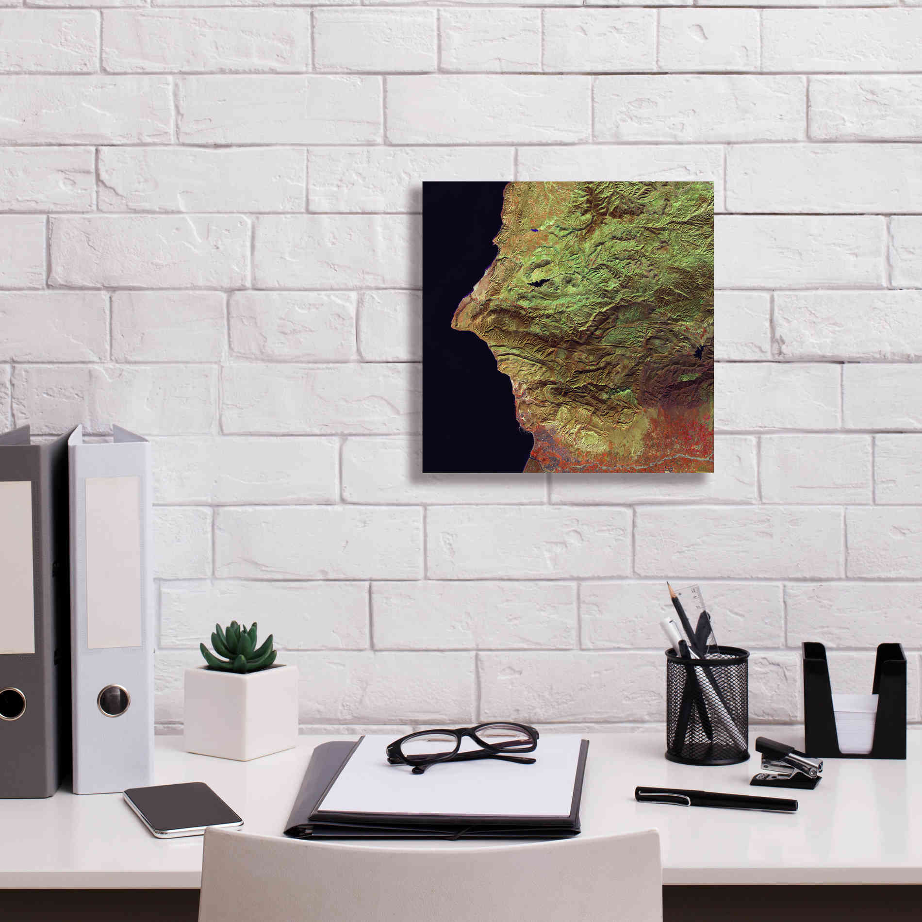 'Earth as Art: Earth Selfie,' Canvas Wall Art,12 x 12