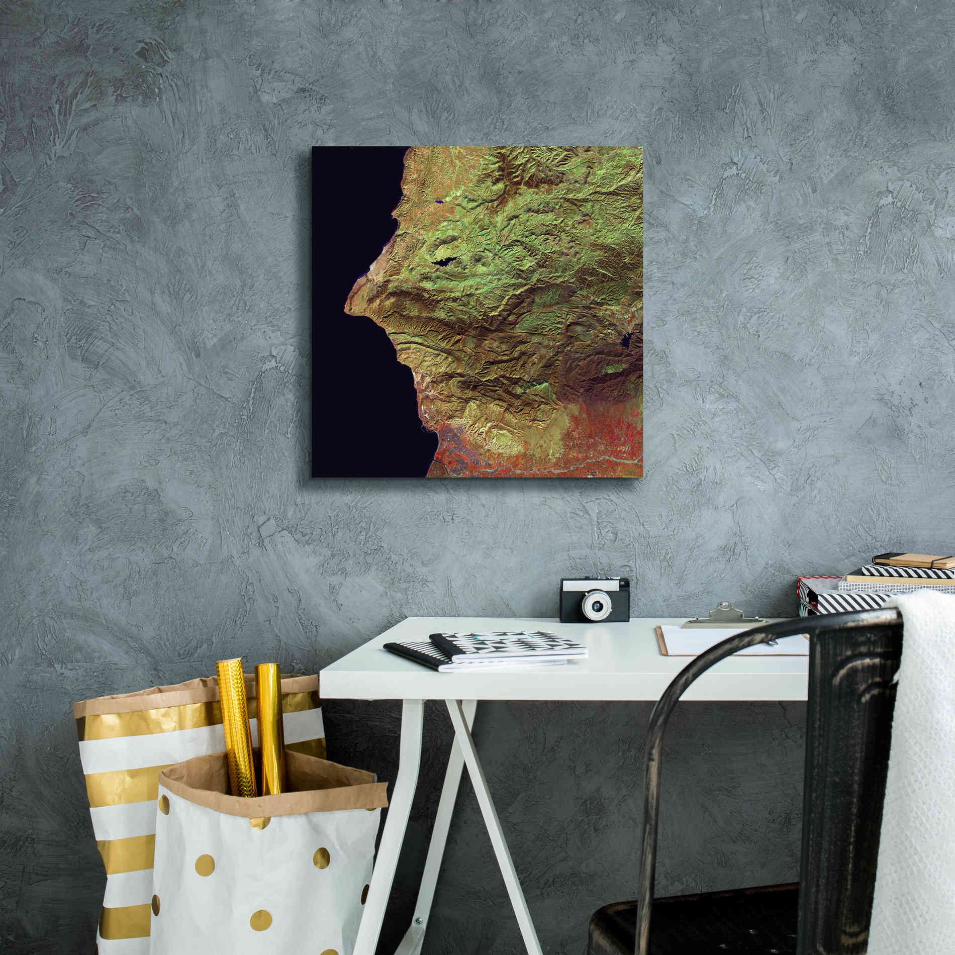 'Earth as Art: Earth Selfie,' Canvas Wall Art,18 x 18
