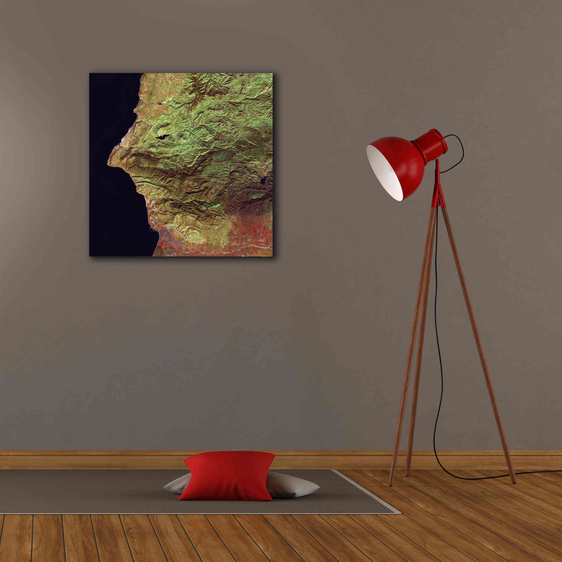 'Earth as Art: Earth Selfie,' Canvas Wall Art,26 x 26