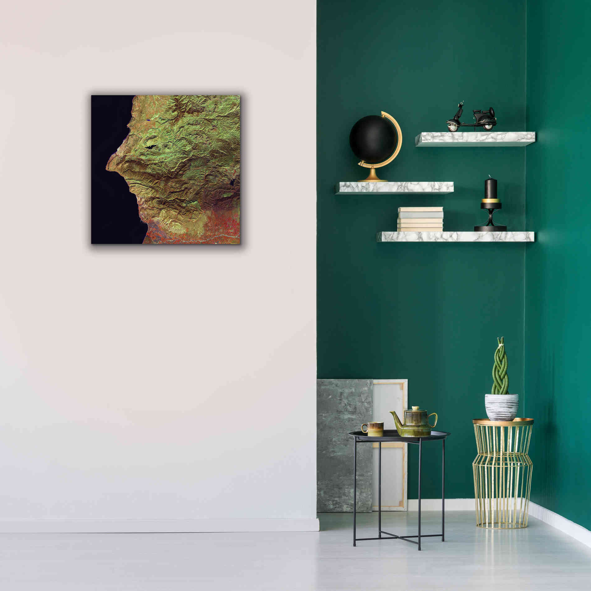 'Earth as Art: Earth Selfie,' Canvas Wall Art,26 x 26