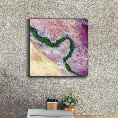 Image of 'Earth as Art: Life Along the Nile,' Canvas Wall Art,18 x 18