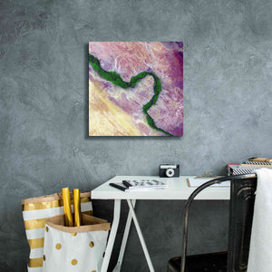 'Earth as Art: Life Along the Nile,' Canvas Wall Art,18 x 18