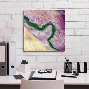 'Earth as Art: Life Along the Nile,' Canvas Wall Art,18 x 18