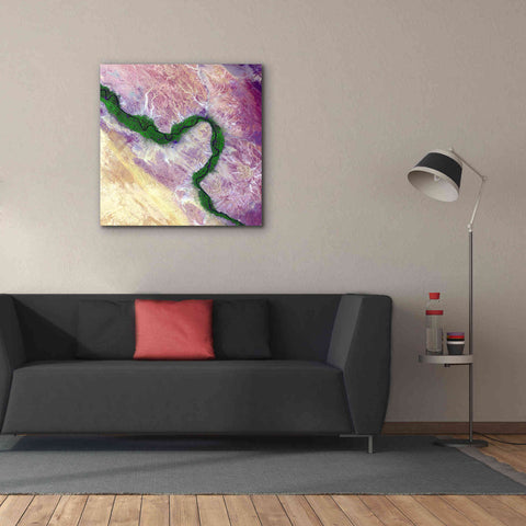 Image of 'Earth as Art: Life Along the Nile,' Canvas Wall Art,37 x 37