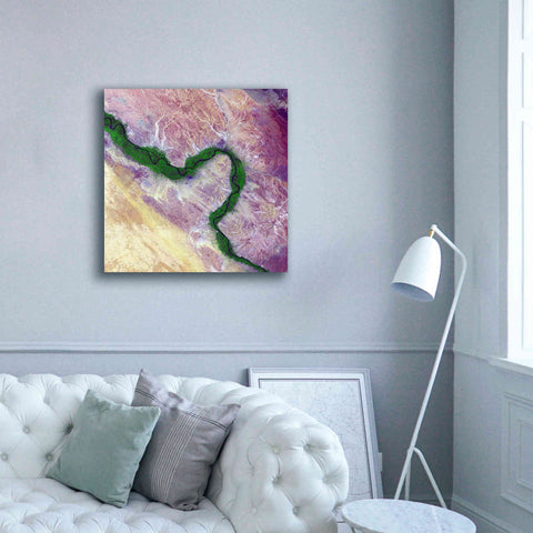 Image of 'Earth as Art: Life Along the Nile,' Canvas Wall Art,37 x 37