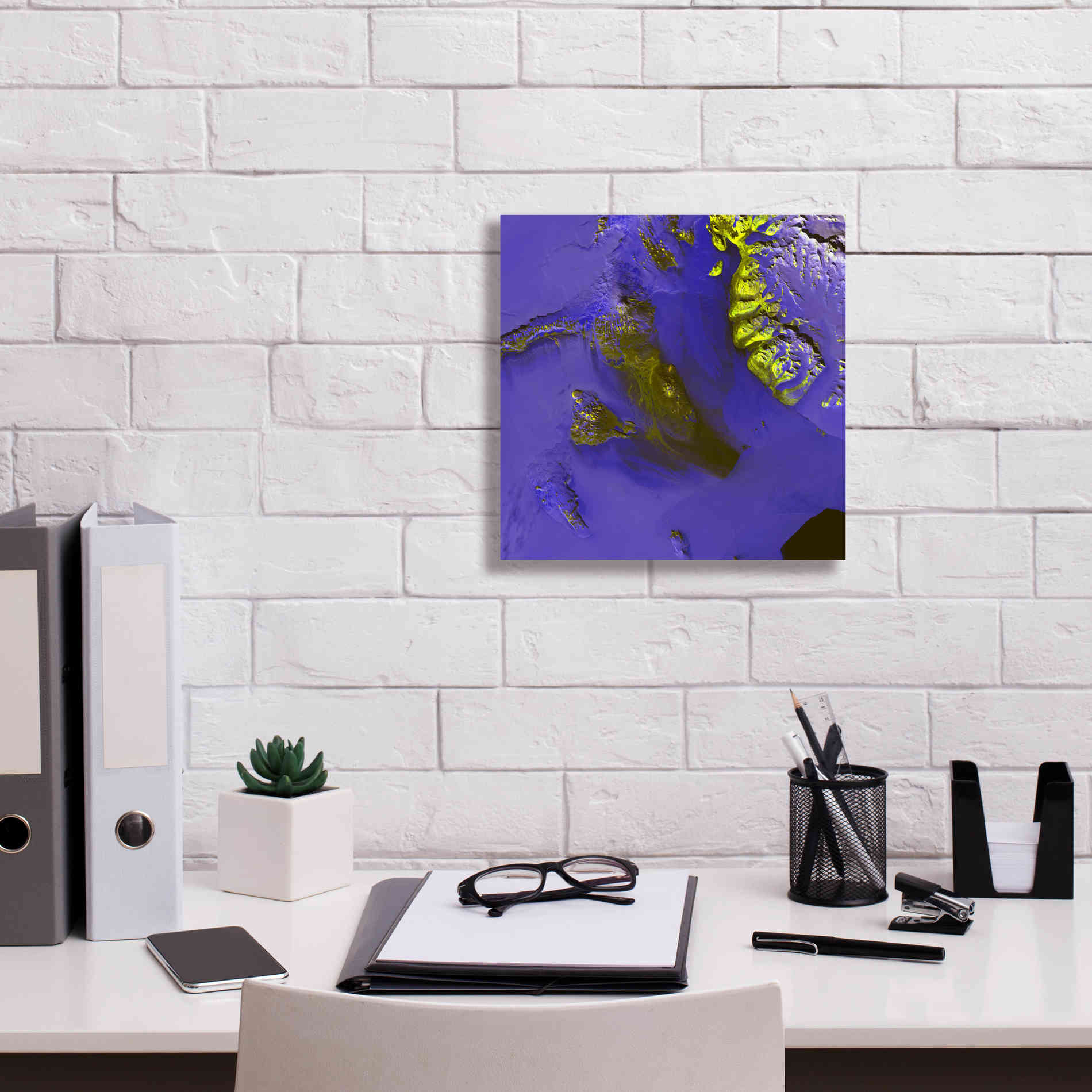 'Earth as Art: Koettlitz Glacier,' Canvas Wall Art,12 x 12