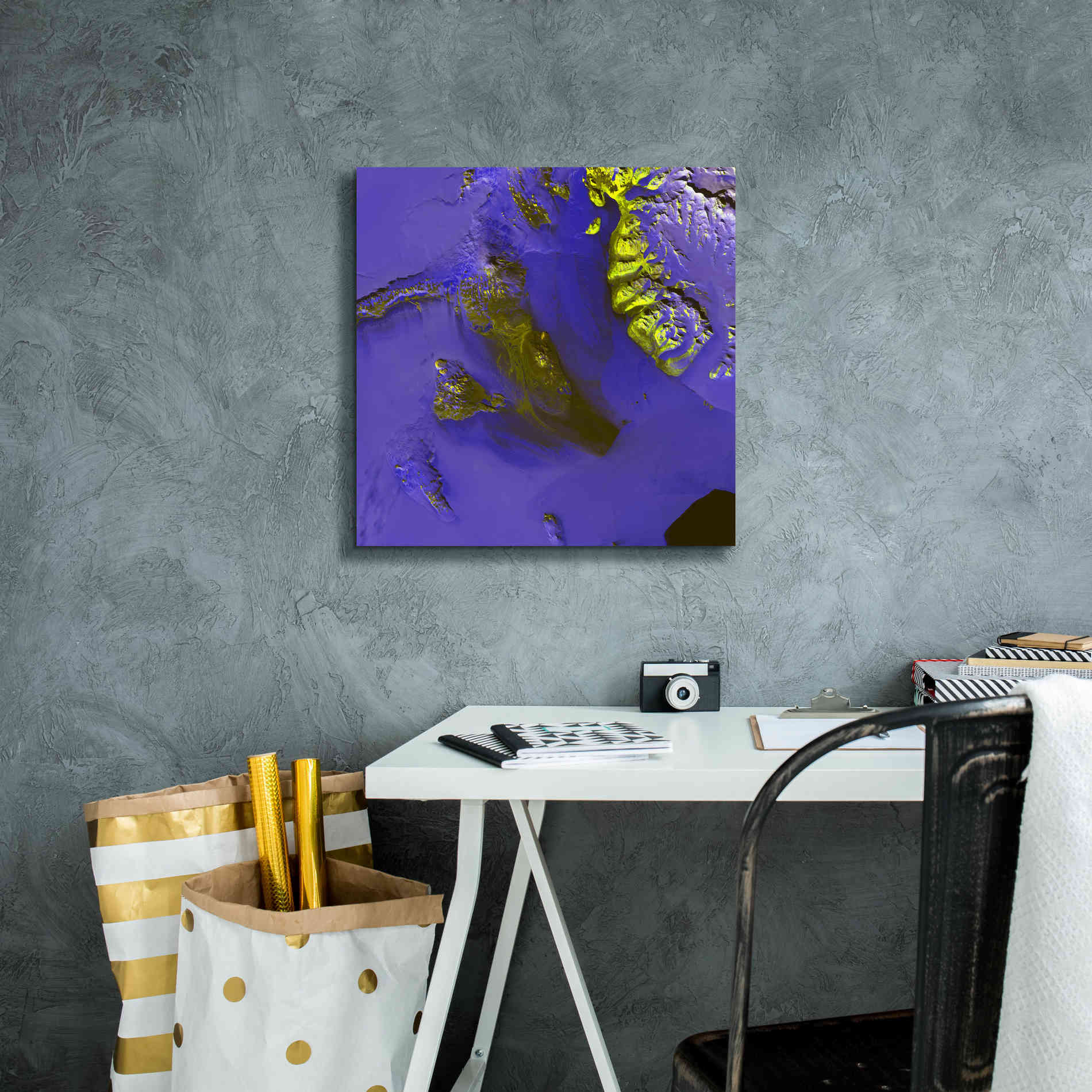 'Earth as Art: Koettlitz Glacier,' Canvas Wall Art,18 x 18