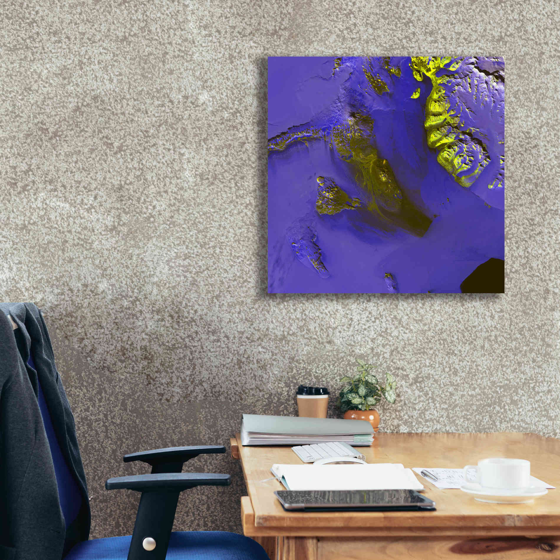 'Earth as Art: Koettlitz Glacier,' Canvas Wall Art,26 x 26