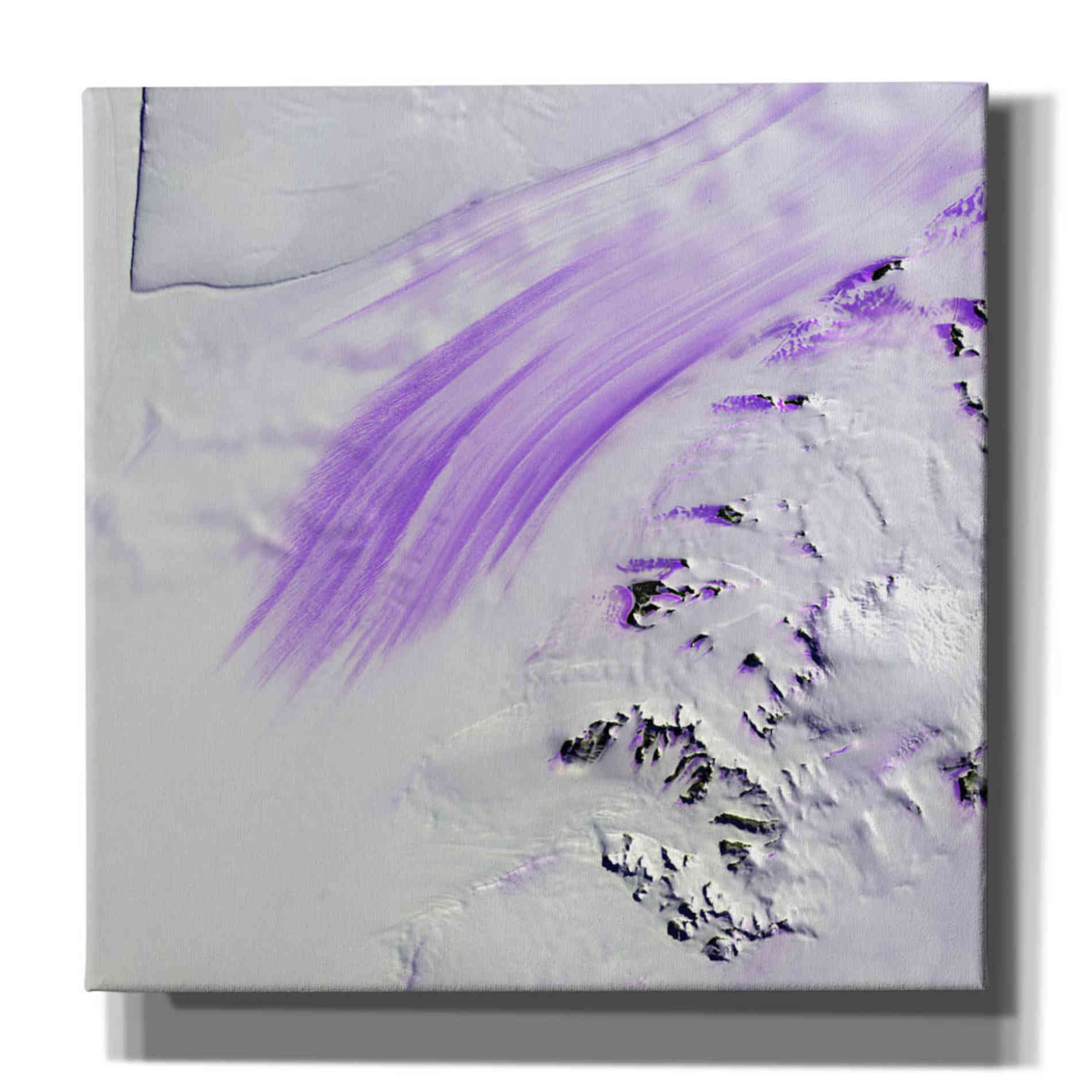 'Earth as Art: Slessor Glacier,' Canvas Wall Art,12x12x1.1x0,18x18x1.1x0,26x26x1.74x0,37x37x1.74x0