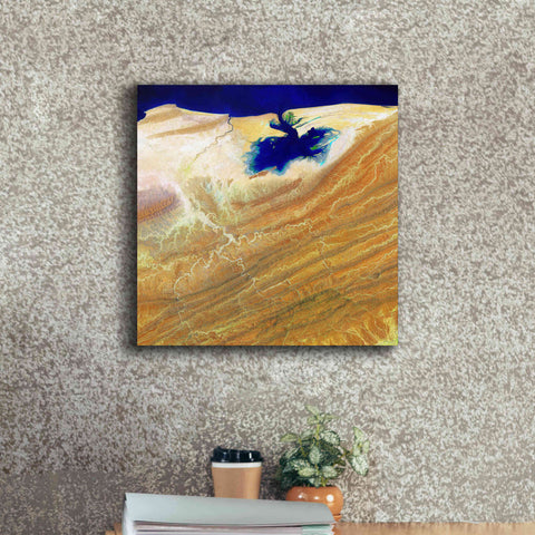 Image of 'Earth as Art: Ink Stain,' Canvas Wall Art,18 x 18