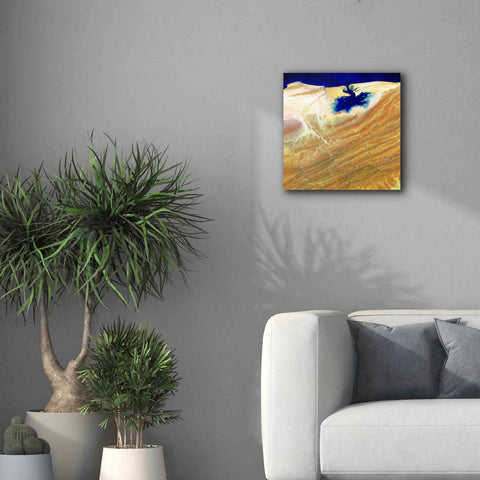 Image of 'Earth as Art: Ink Stain,' Canvas Wall Art,18 x 18